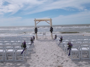 Naples Beach Hotel beach wedding