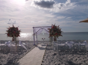 Ritz- Carlton beach wedding